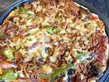 Minced beef pizza