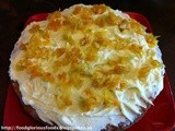 Orange and Lemon cake with candied orange and lemon pieces