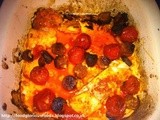 Paprika baked cod and chorizo