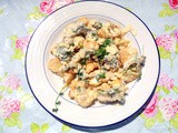 Spiced Roast Cauliflower with Almonds & Tahini Dressing