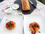 Sweetcorn Fritters with Chorizo Salsa & Soured Cream