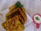 Cucumber Chilla(Cucumber spiced pancake)