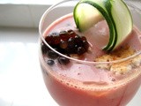 5-Star Makeover - Raspberry Salmorejo with Balsamic Caviar