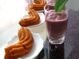 5 Star Makeover - Spicy Cheetos Churros with Sweet Red Cabbage Gazpacho