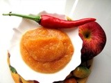(Almost) Wordless Wednesday - Scotch Bonnet-Thai Chilli Apple Hot Sauce