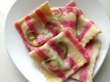 Dragonfruit Striped Ravioli