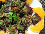 Roasted Eggplant and Beetroot Smothered in Moroccan Chermoula Sauce