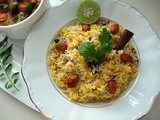 Saffron Rice with Golden Raisins and Almonds for 'An Edible Mosaic's' Virtual Cookbook Launch Party