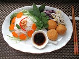 Vegan Bún Chay (Vietnamese Noodle Salad) with Tofu Cheese Balls