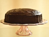 Birthday Chocolate Cake with Rum and Thick-Cut Orange Filling