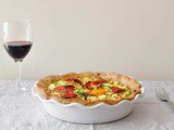 Cauliflower Rice Quiche with Zucchini, Pepper and Feta