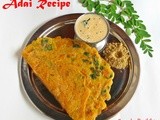 Adai Recipe|Murungai keerai Adai|Drumstick Leaves Adai