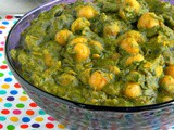Chana saag recipe / spinach chickpeas curry