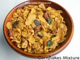 Cornflakes mixture in microwave / cornflakes snack indian style