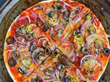 Easy Tortilla Pizza Recipe / Thin Crust Pizza