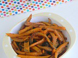 Low Fat Sweet Potato Fries (Indian Style)