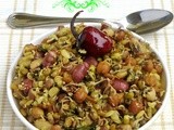 Sprouted Navadhanya Sundal Recipe