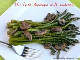Stir Fried Asparagus With Mushroom Recipe | Asparagus Stir Fry