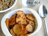 Sweet Potato Fry Recipe | Sakkarivalli Kizhangu Poriyal - Indian Style