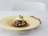 Chard tomato salsa with oregana