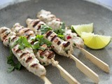 Chicken Satay with Cucumber Coco salad /// Kip Sate met Komkommer cocos salade