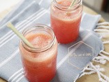 Homemade pink lemonade