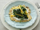 Mango spinach mais semolina pancake