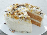 Raw Carrot cake with lemon icing