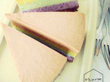 Raw vegan rainbow cheesecake