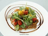 Savory Pancakes with french Cheese and Tomato