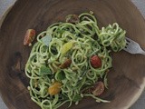 Zucchini spaghetti salad /// Courgette spaghetti salade  vgn – Dairy free