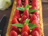 Crostata al farro con crema al limone e fragole