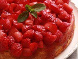 Torta di fragole e cocco