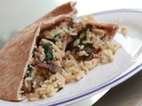 Apple Chicken Sausage & Almond Brown Rice Stuffed Pita