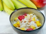 Banana Soft Serve w/ Mango, Raspberries & Almonds (Food Wine & Thyme)
