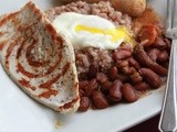 Guilt Free Bandeja Paisa w/ Homemade Turkey Sausage- Breakfasts of the World Challenge