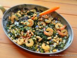 Red Russian Kale Cannellini Beans & Shrimp w/ Ally's Kitchen