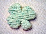 Frosting Shamrock Sugar Cookies