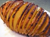 Hassleback Potatoes with Herb Sour Cream