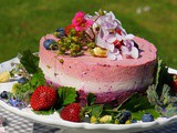 Very berry ombré no bake cheesecake