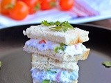 Greek Yogurt and Vegetable Sandwich