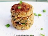 Quinoa Patties with Spinach, Chickpeas and Cottage Cheese