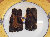 Chocolate bears stuffed with dulce de leche