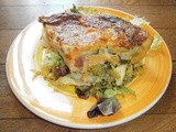Clafoutis with vegetable and ham
