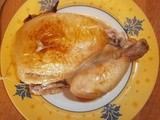 Drunken chicken (chicken roasted with beer)