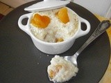Milk rice with apricots