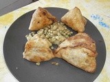 Samosas with peas and potatoes