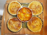 Tartlets with cream and kumquats