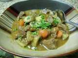 Beef Stew With Mushrooms, Rosemary And Tomatoes