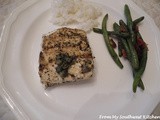 Grilled Halibut with Lemon-Basil Vinaigrette